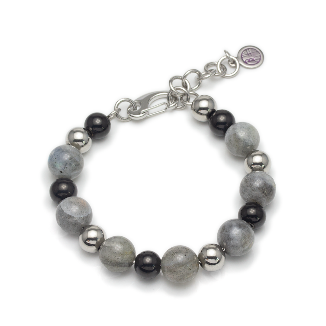 Health Blessings Grey Moon Stone Bracelet - Self-Healing