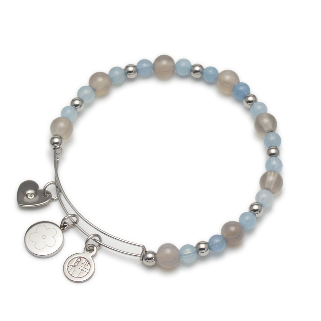 Secret Garden Crystal Bangle - Forget me not