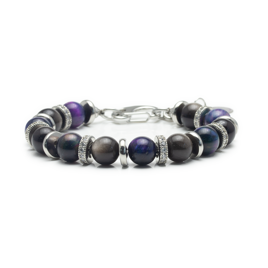 Galaxy Tiger's Eye Bracelet - Light Veil