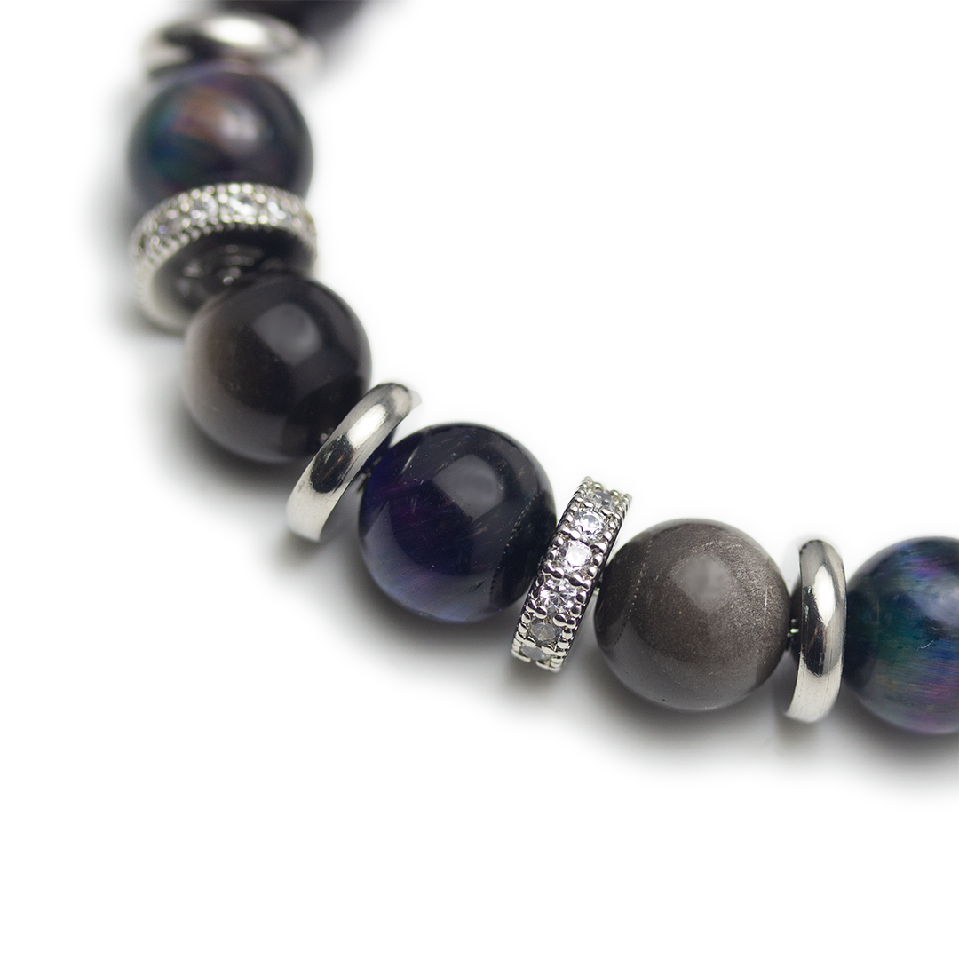 Galaxy Tiger's Eye Bracelet - Light Veil
