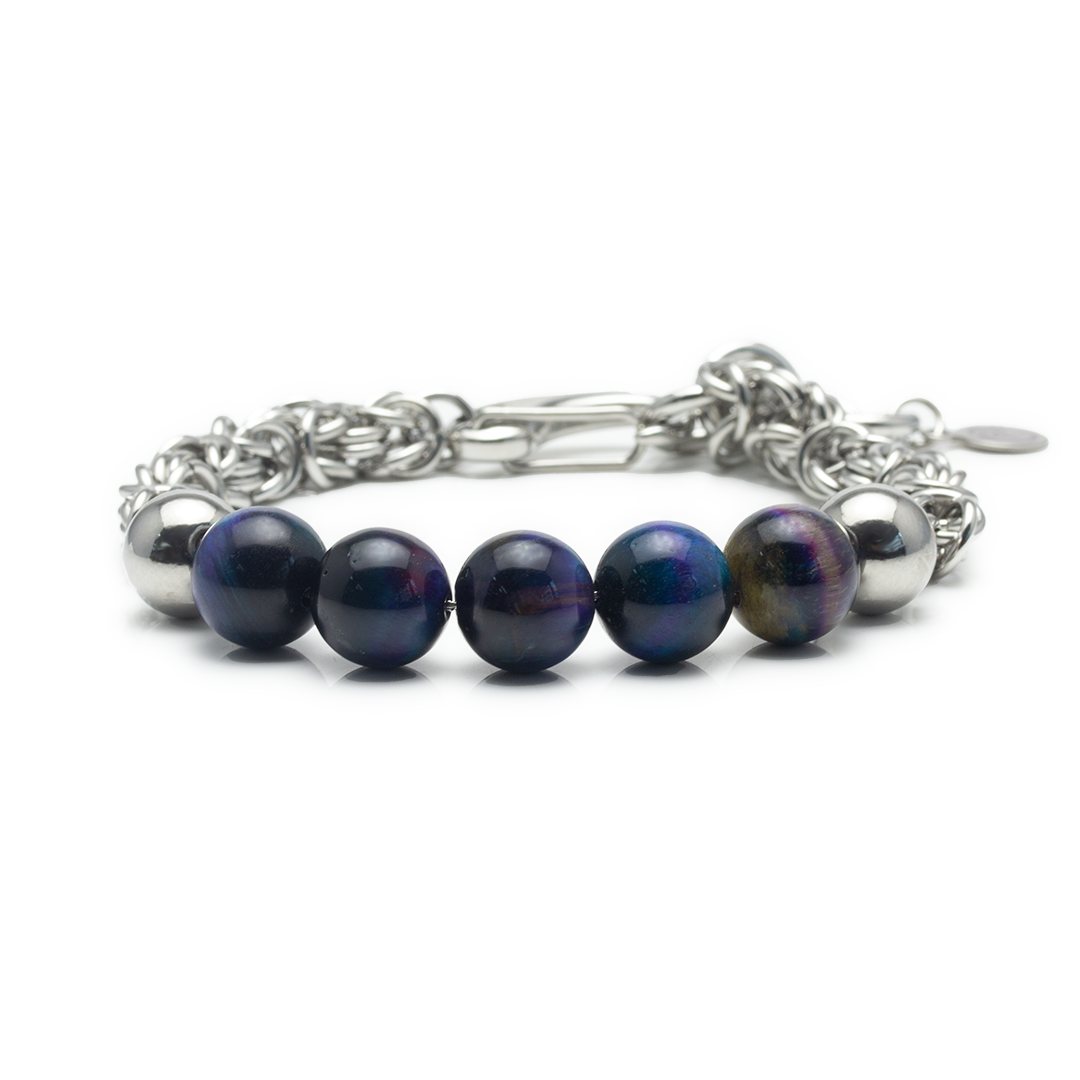 Galaxy Tiger's Eye Bracelet - Night