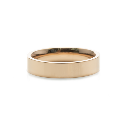 Basic Customize Engraving Ring - Rose gold - 4mm