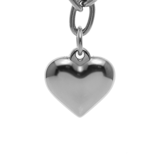 Allora 3D Heart Customize Engraving Double Necklace