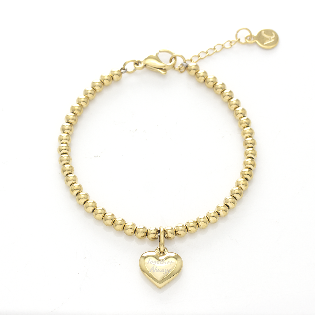 Love Imprinted message bracelet - Together Always