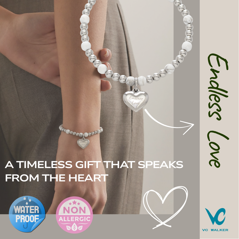 Love Imprinted message bracelet - Endless Love