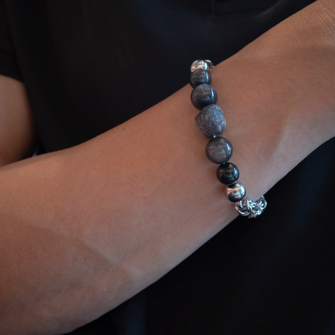 Myth Lion Obsidian Bracelet