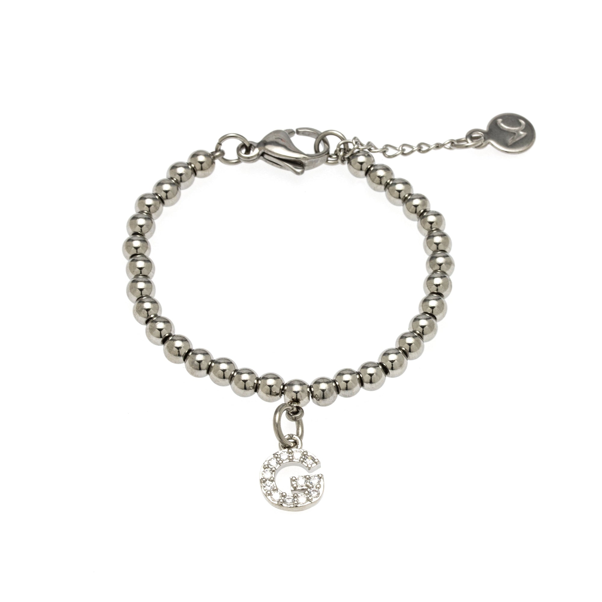 Mom & Daughter Silver Charm Bracelet