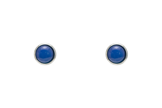 Blue Quartz Earrings - Silver
