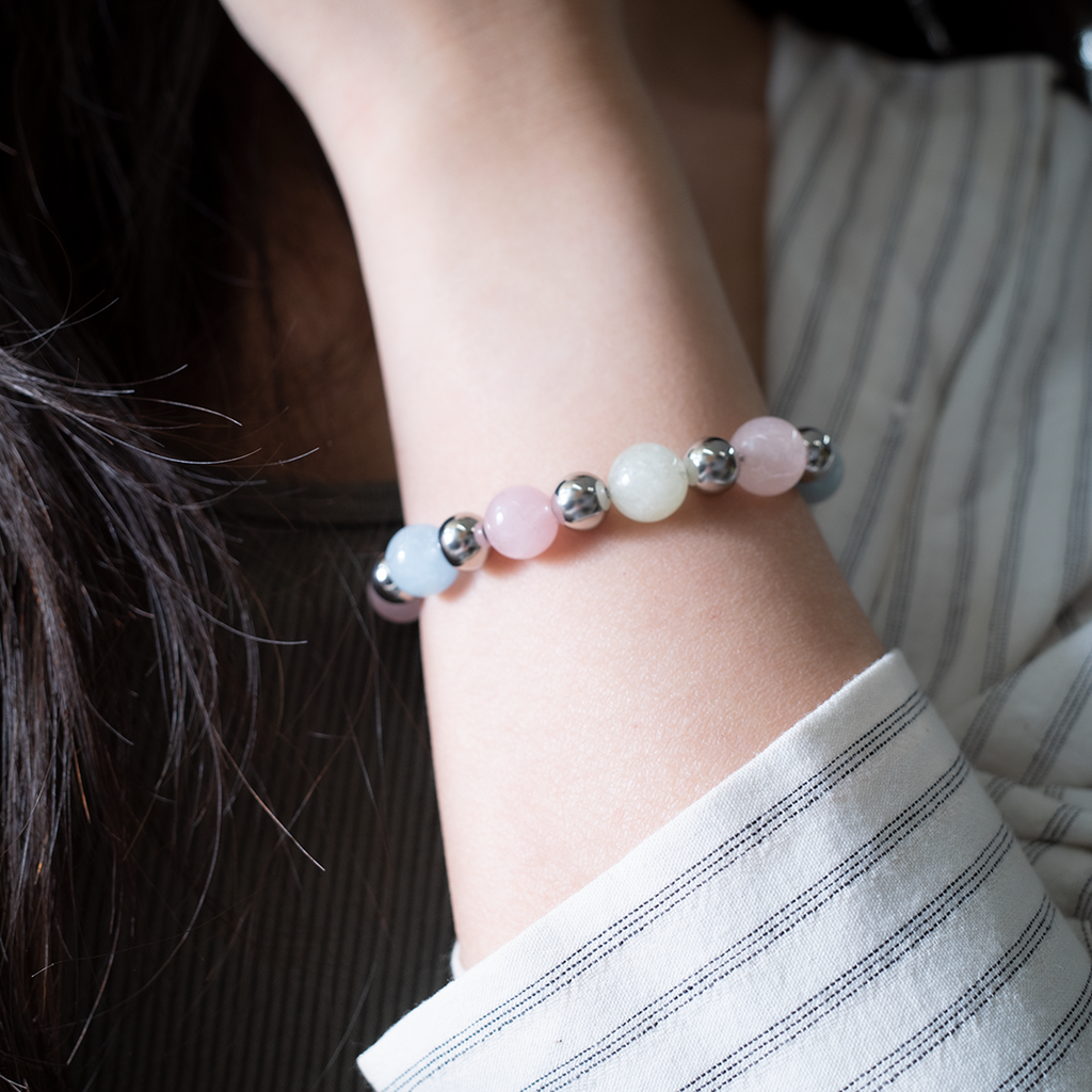 Health Blessings Morganite Bracelet - Stress Relief Good Sleep