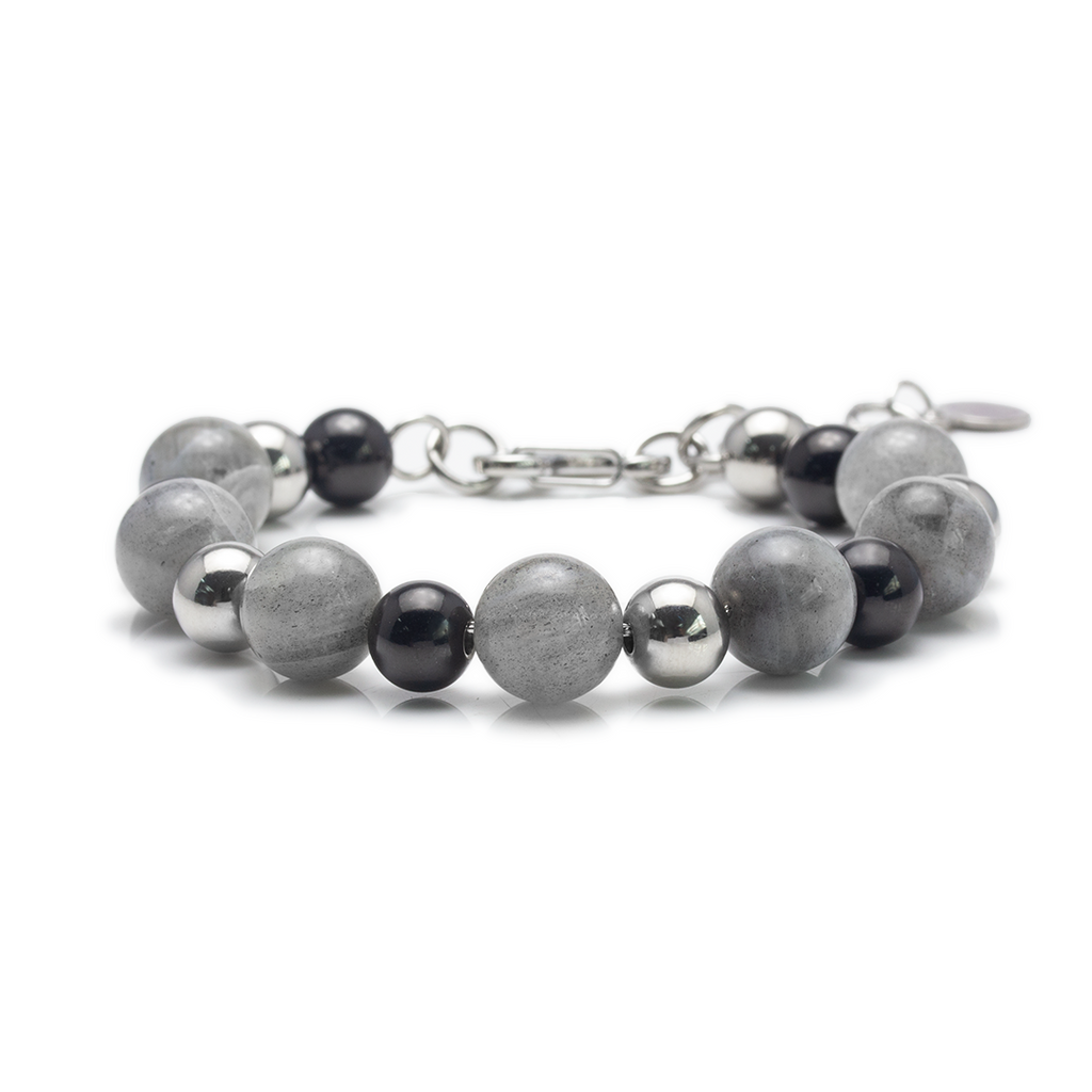 Health Blessings Grey Moon Stone Bracelet - Self-Healing