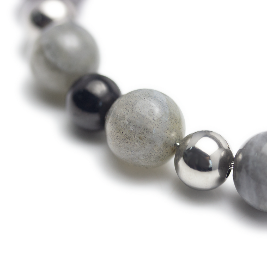Health Blessings Grey Moon Stone Bracelet - Self-Healing