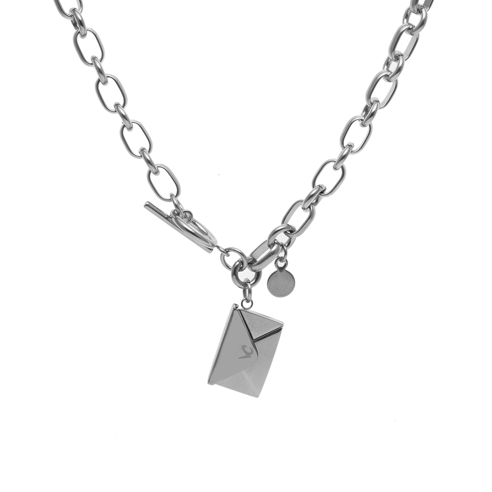 Envelope Customize Engraving Necklace
