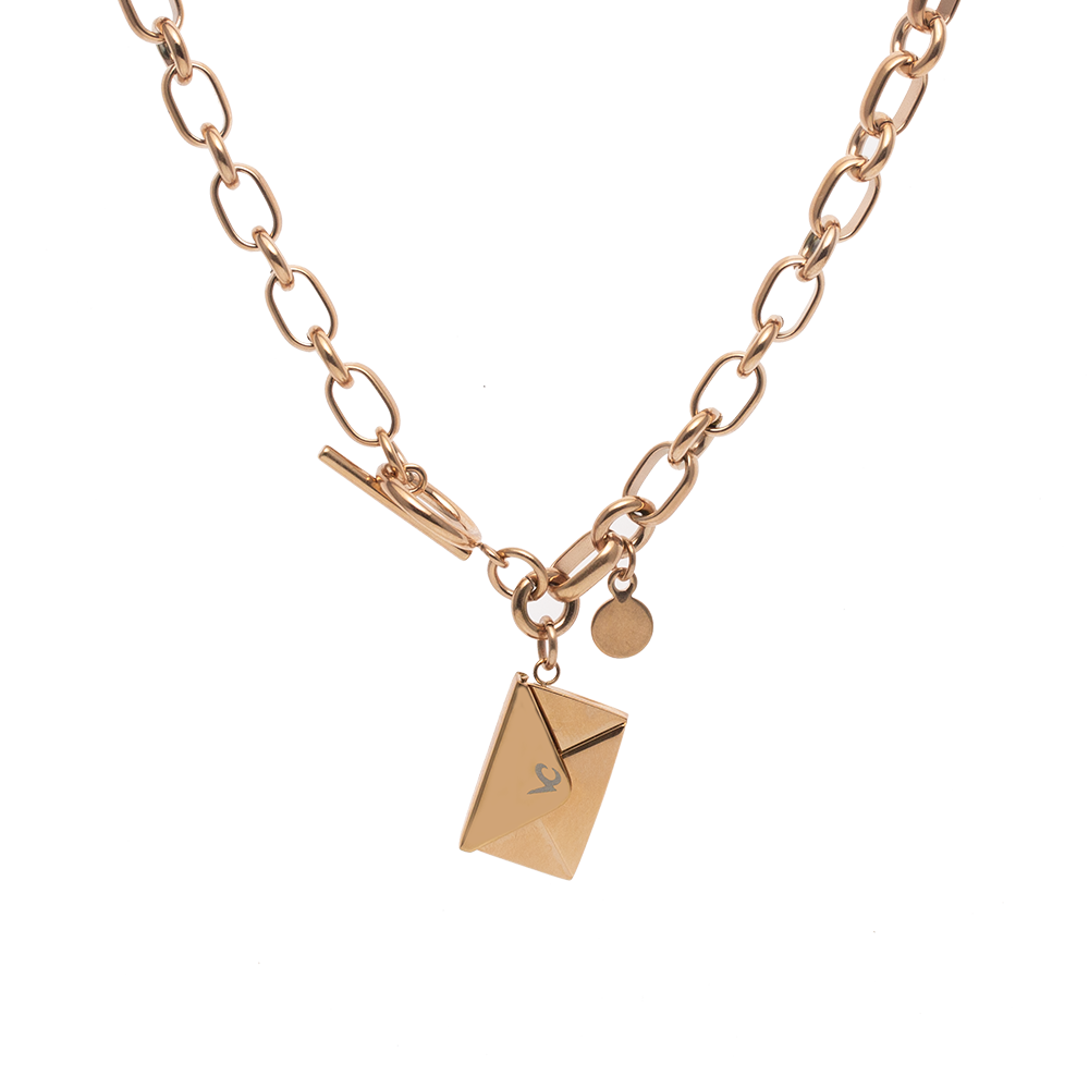 Envelope Customize Engraving Necklace
