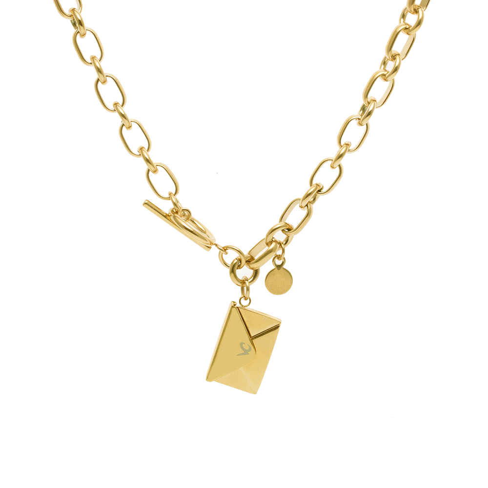 Envelope Customize Engraving Necklace