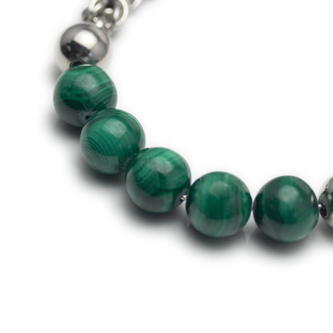 Changeless Engraving Malachite Bracelet