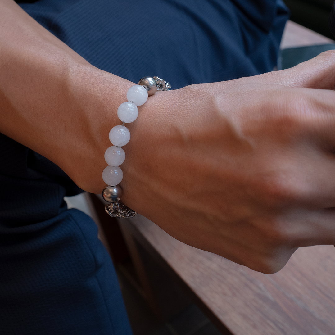 Changeless 白水晶訂製刻字手鏈