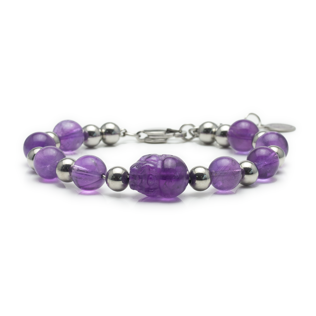 Brave Troops Amethyst Bracelet - Relax and unwind