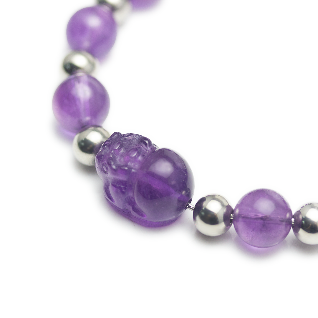 Brave Troops Amethyst Bracelet - Relax and unwind