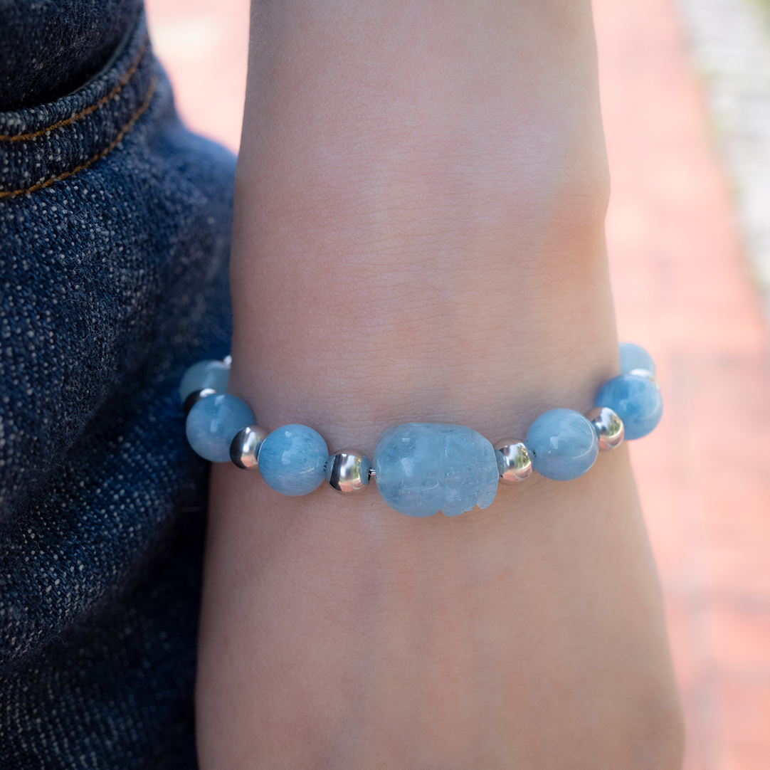 Brave Troops Aquamarine Bracelet - Jump out of Comfort Zone