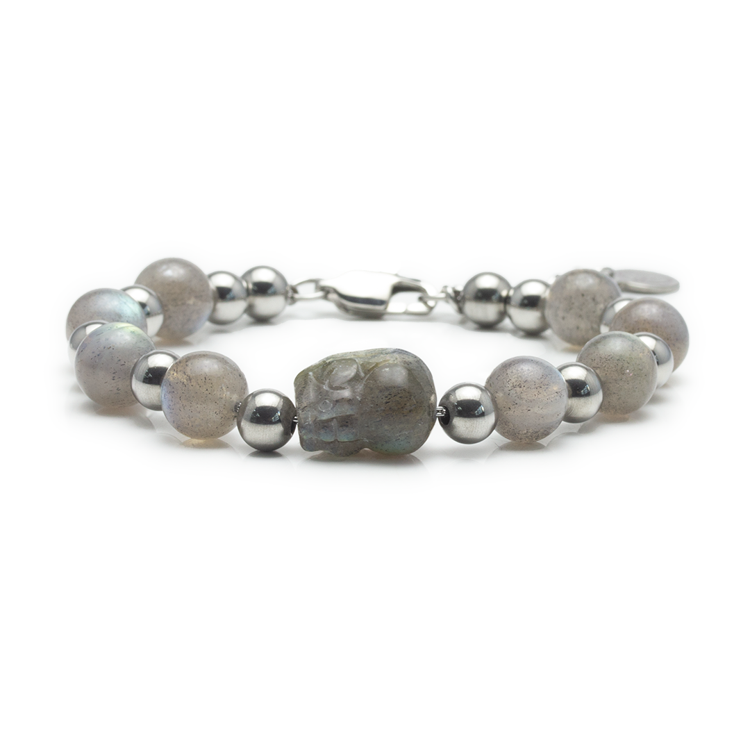 Brave Troops Grey Moon Stone Bracelet - My Muse