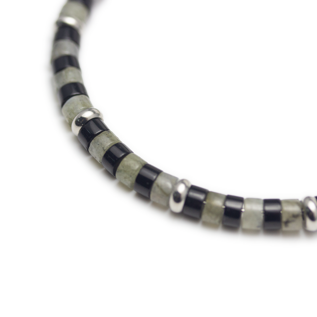 Mixology Obsidian Labradorite Bangle - Martini