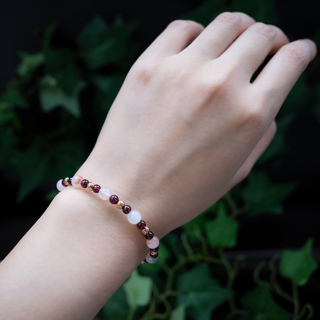 Secret Garden Crystal Bangle - Sakura
