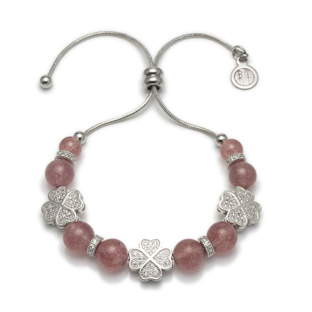 Treasure Island Strawberry Quartz Bracelet