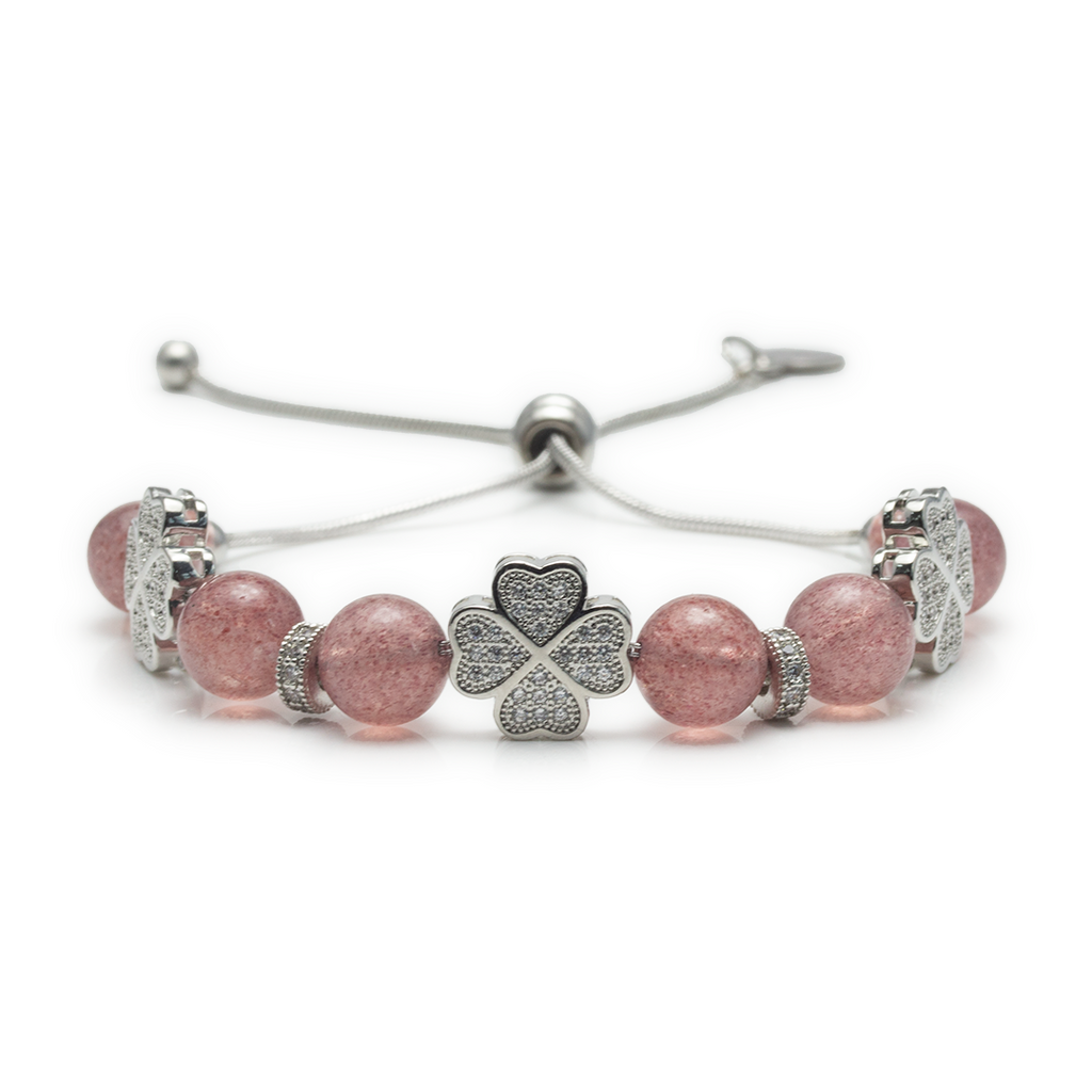 Treasure Island Strawberry Quartz Bracelet