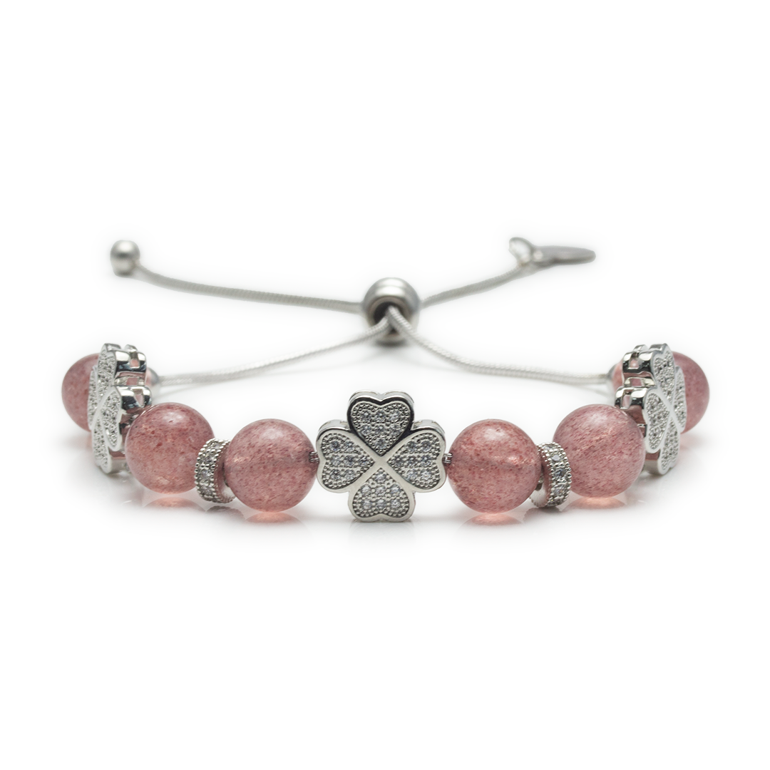 Treasure Island Strawberry Quartz Bracelet