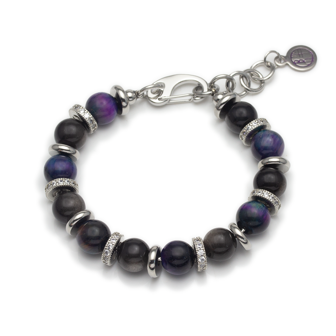 Galaxy Tiger's Eye Bracelet - Light Veil