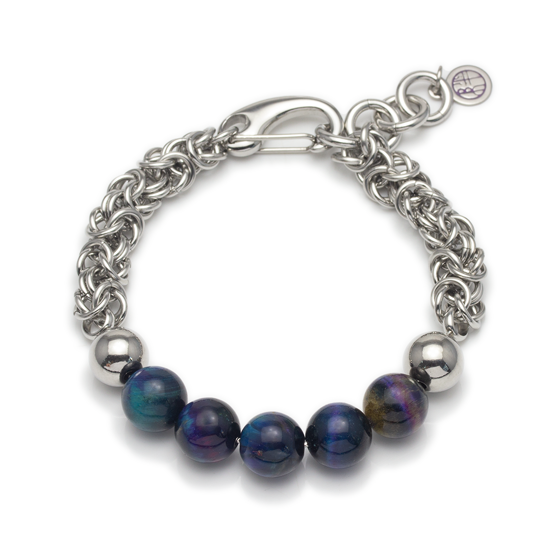 Galaxy Tiger's Eye Bracelet - Night