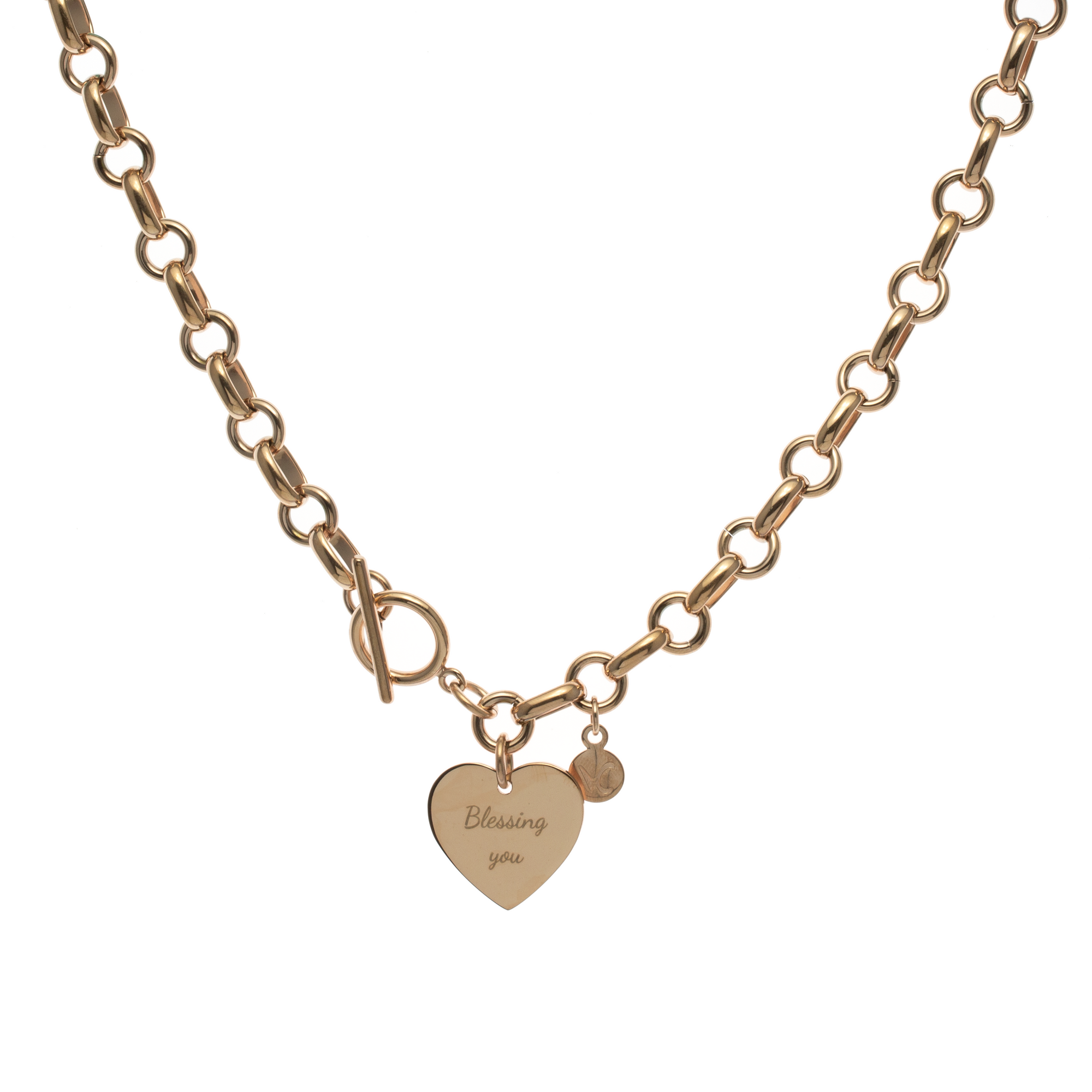 Locked Heart Customize Engraving Necklace