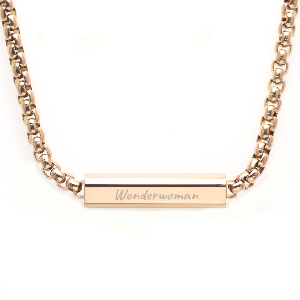 Rope Customize Engraving Necklace