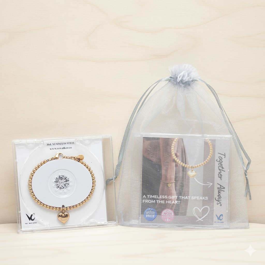 Love Imprinted message bracelet - Love U Forever