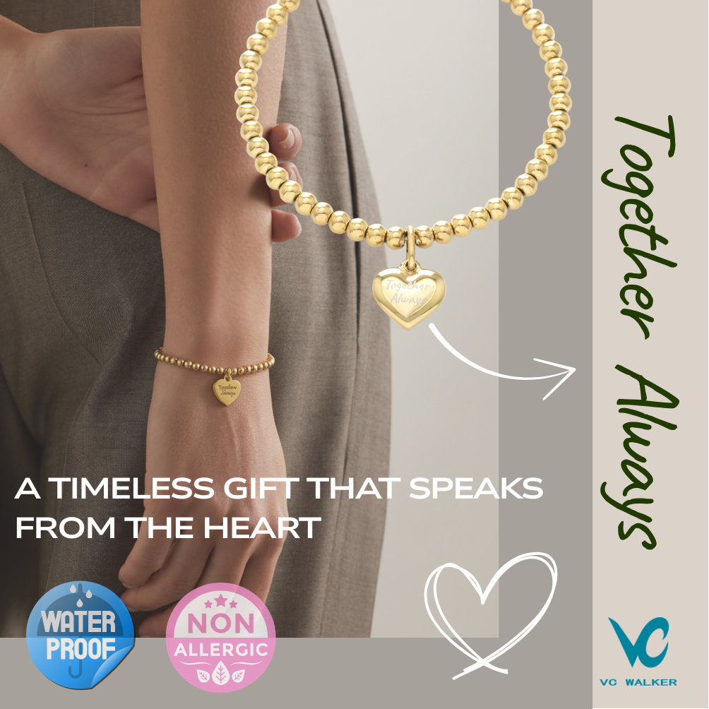 Love Imprinted message bracelet - Together Always