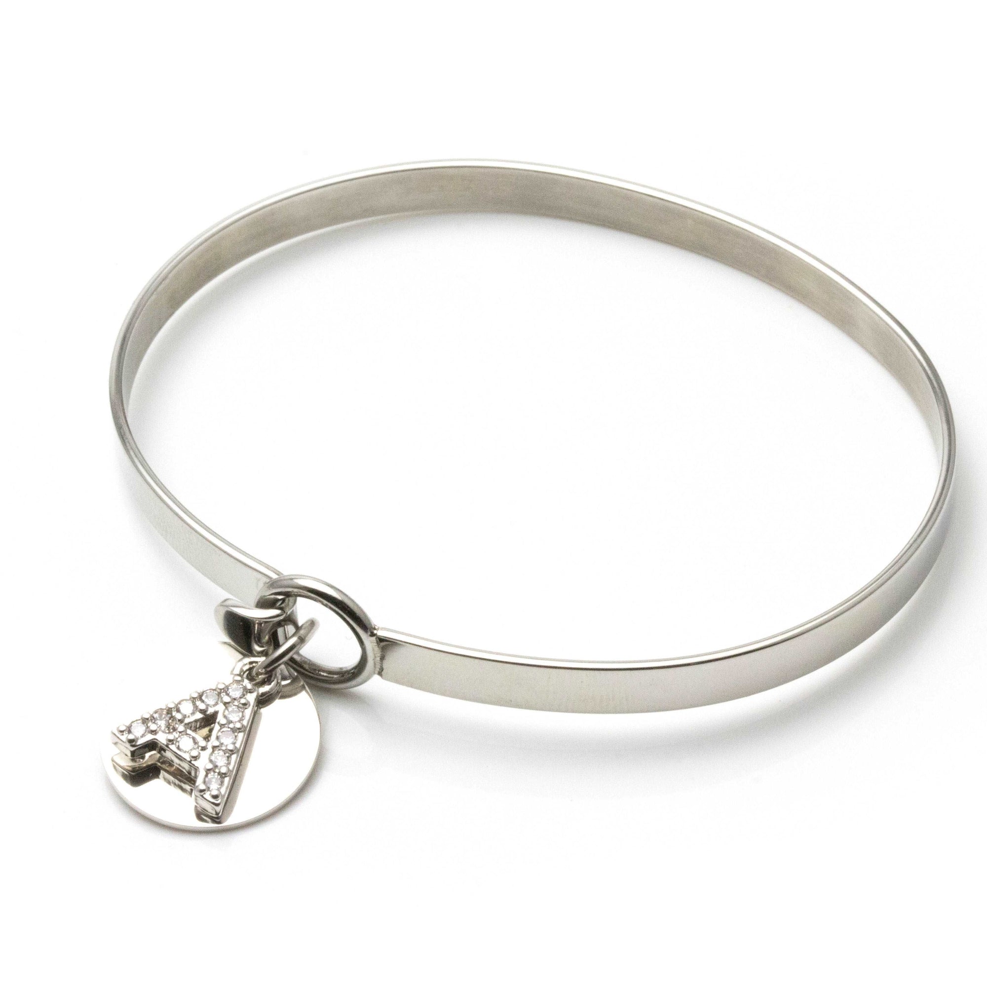 Je t'adore Customize Engraving Bangle - Silver