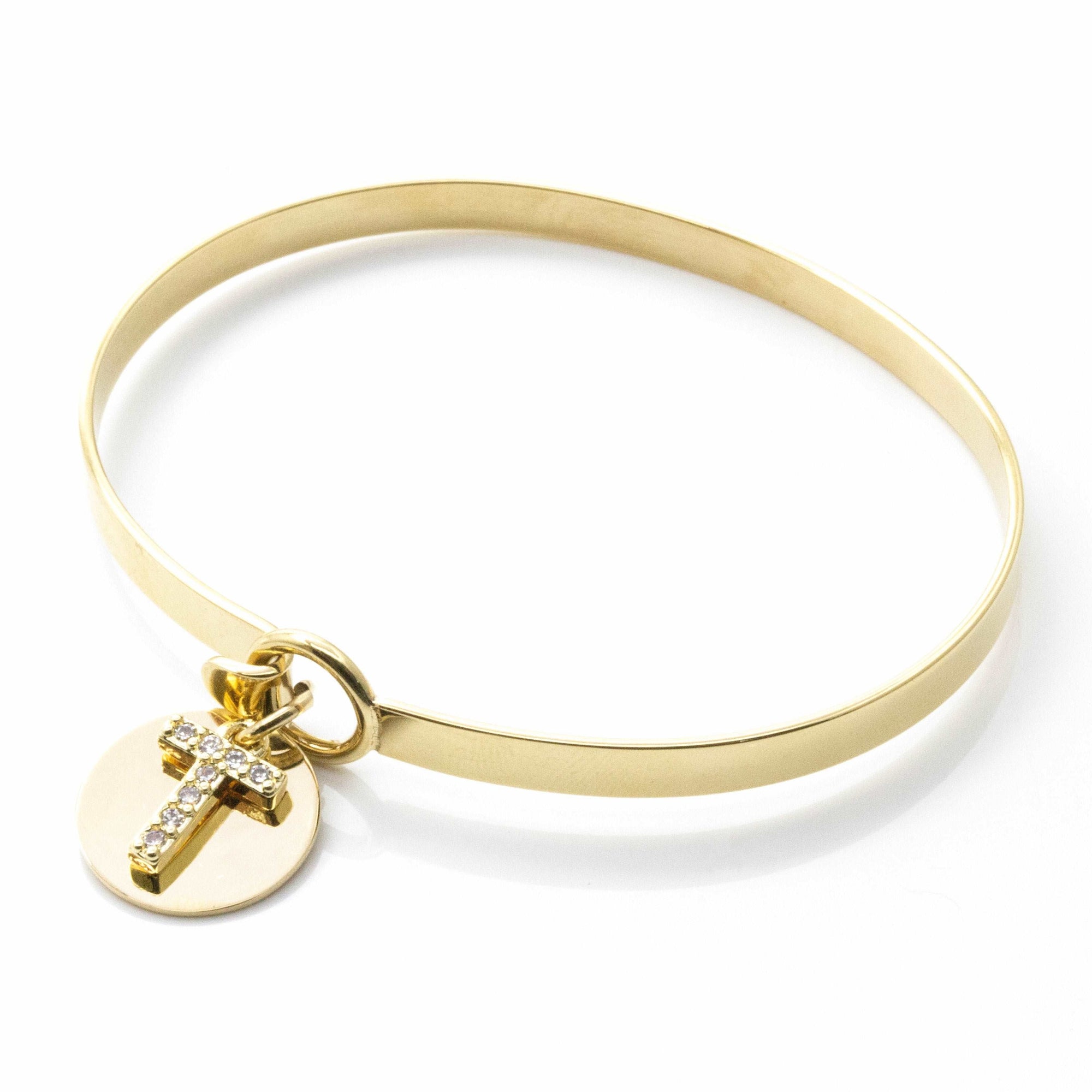 Je t'adore Customize Engraving Bangle - Gold